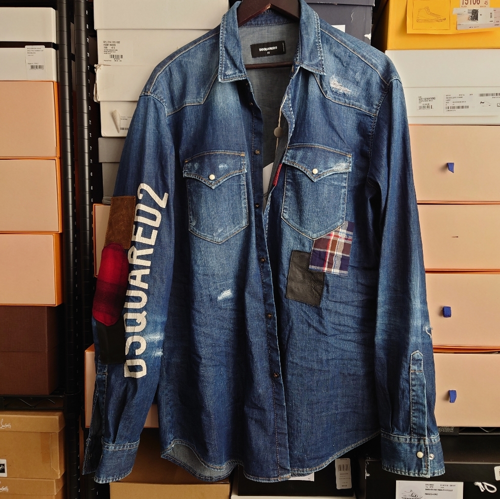 Dsquared2 "Patch Relax" Denim Shirt